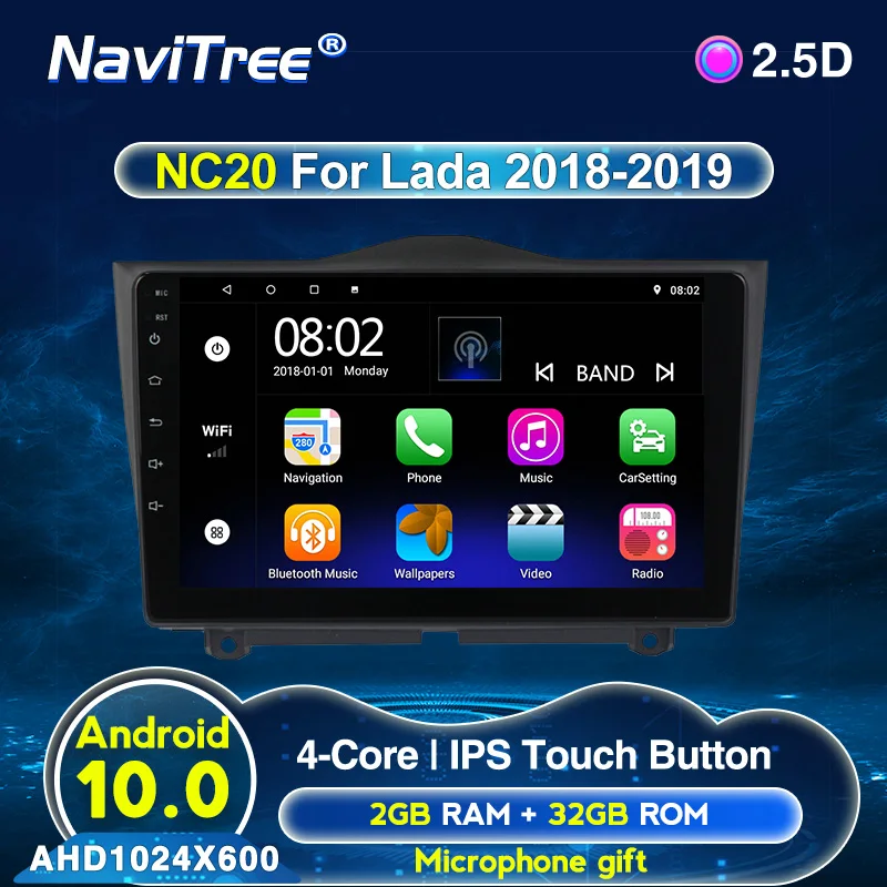 Android 2 + 32G автомобильный Радио мультимедийный видео плеер навигация GPS для LADA ВАЗ