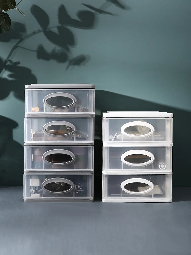 Настольный ящик для хранения мульти-Слои милый маленький Пластик прозрачная