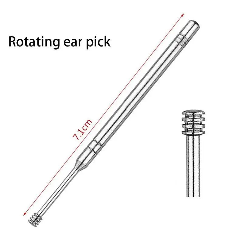 

5-piece set steel ear pick ear spoon ear picker dug cleaner ear Y5P4