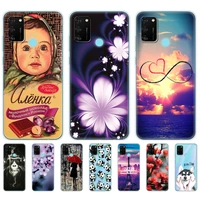 silicon case for honor 9a case 6 3 soft tpu back phone cover on huawei honor 9a 9 a moa lx9n painting protective coque bumper