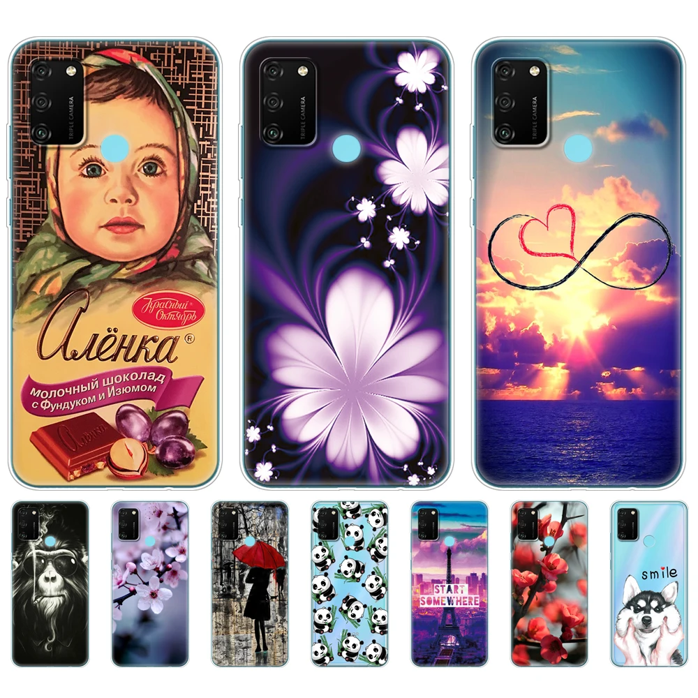 Силиконовый чехол для HONOR 9A 6 3 &quotчехол накладка телефона из мягкого