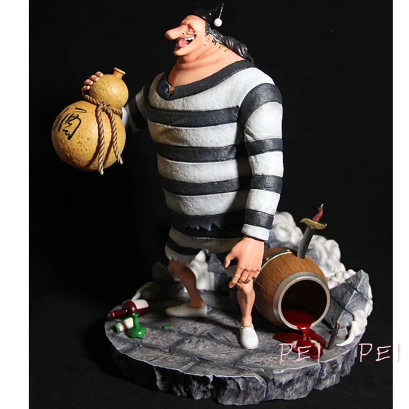 Аниме статуя ONE PIECE Черная Борода Пираты пьяный васкоп Shot полный длинный портрет gk