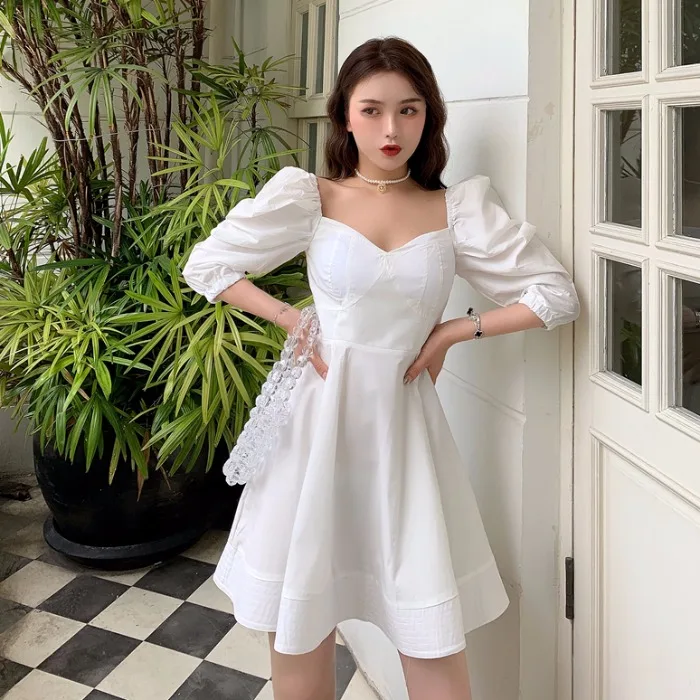 Элегантное платье женская одежда винтажное стильное модное корейское новое