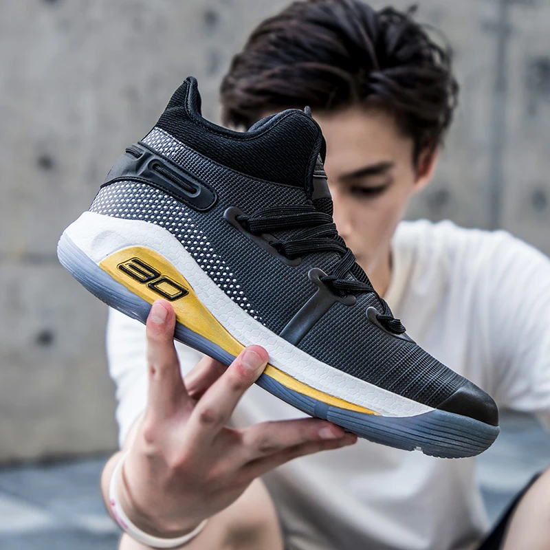 Мужские кроссовки для баскетбола ультралегкие дышащие повседневная спортивная