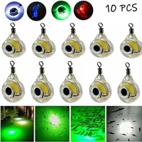 10pcs mini led underwater fishing light lure 5 colors led underwater night lighting for attracting fish waterproof