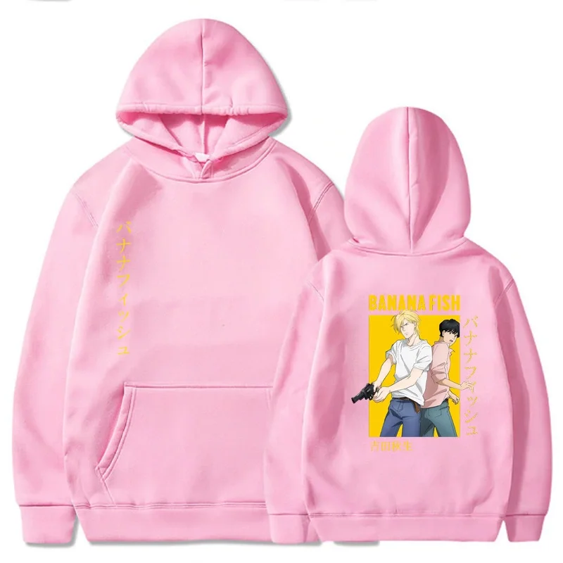 

Anime Banana Fish Hoodie Women Men Hoodie Pullovers Full Sleeve Casual Clothing Style Oversized Hoodie
