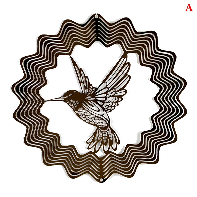 

Stainless Steel Stereo Rotary Wind Chime Wind Chimes Hanging Ornaments Wind Chime Metal Metal Hanging Post Garden