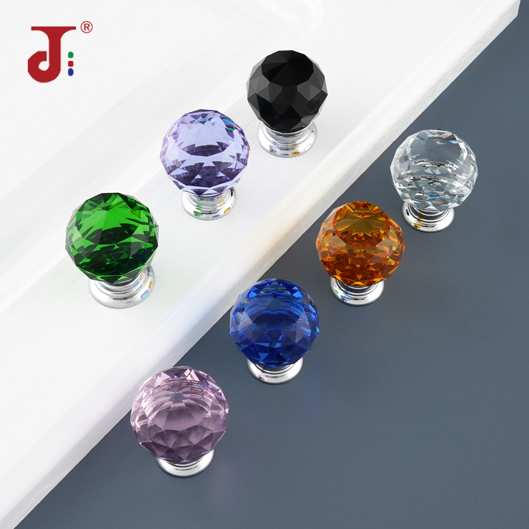 

High Grade Crystal Shake Handle Single Hole Modern European Style Chest Cupboard Door Pulls Furniture Knobs Cabinet Handles