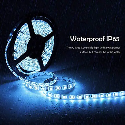 10m LED Strip Light RGB Waterproof SMD 5050 DC12V rgb String Diode Flexible Ribbon WiFi Contoller+Adapter plug | Автомобили и