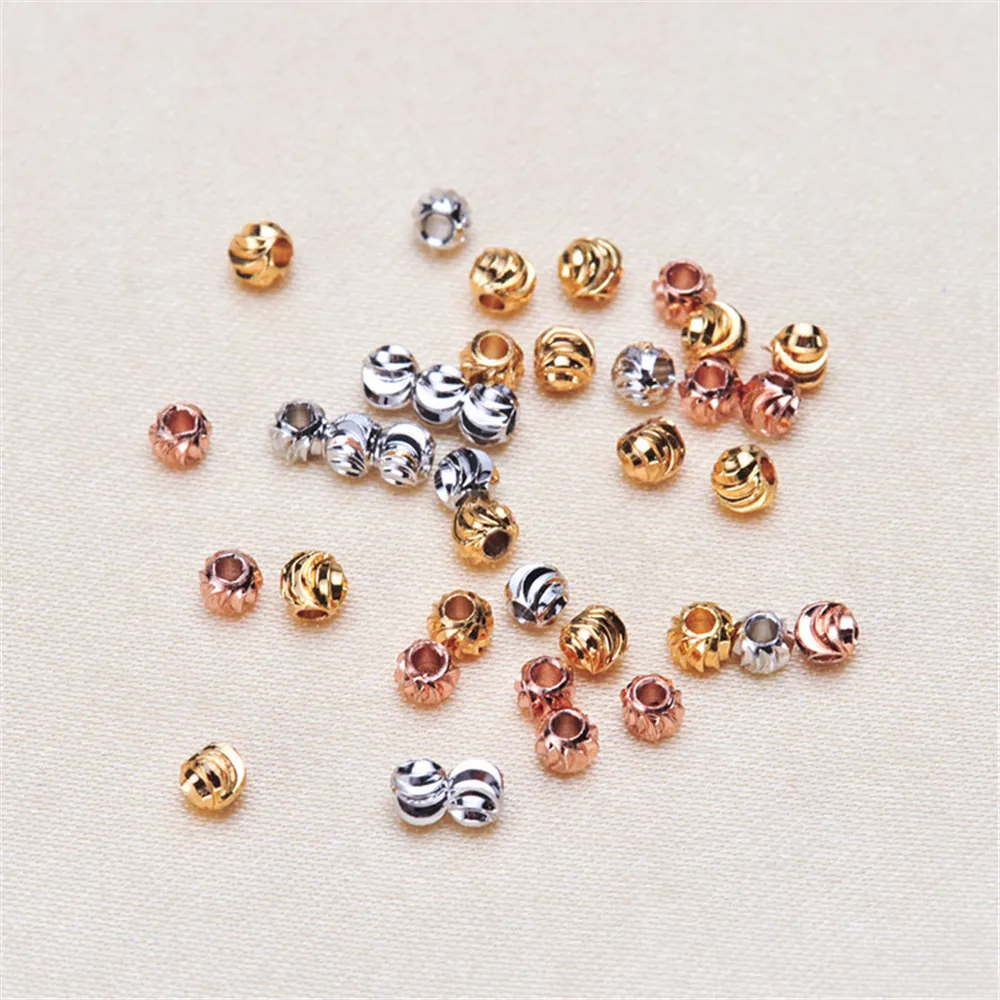 Spacer beads ball 3MM Metal Round Loose for Jewelry bracelet making DIY accessories Findings | Украшения и аксессуары
