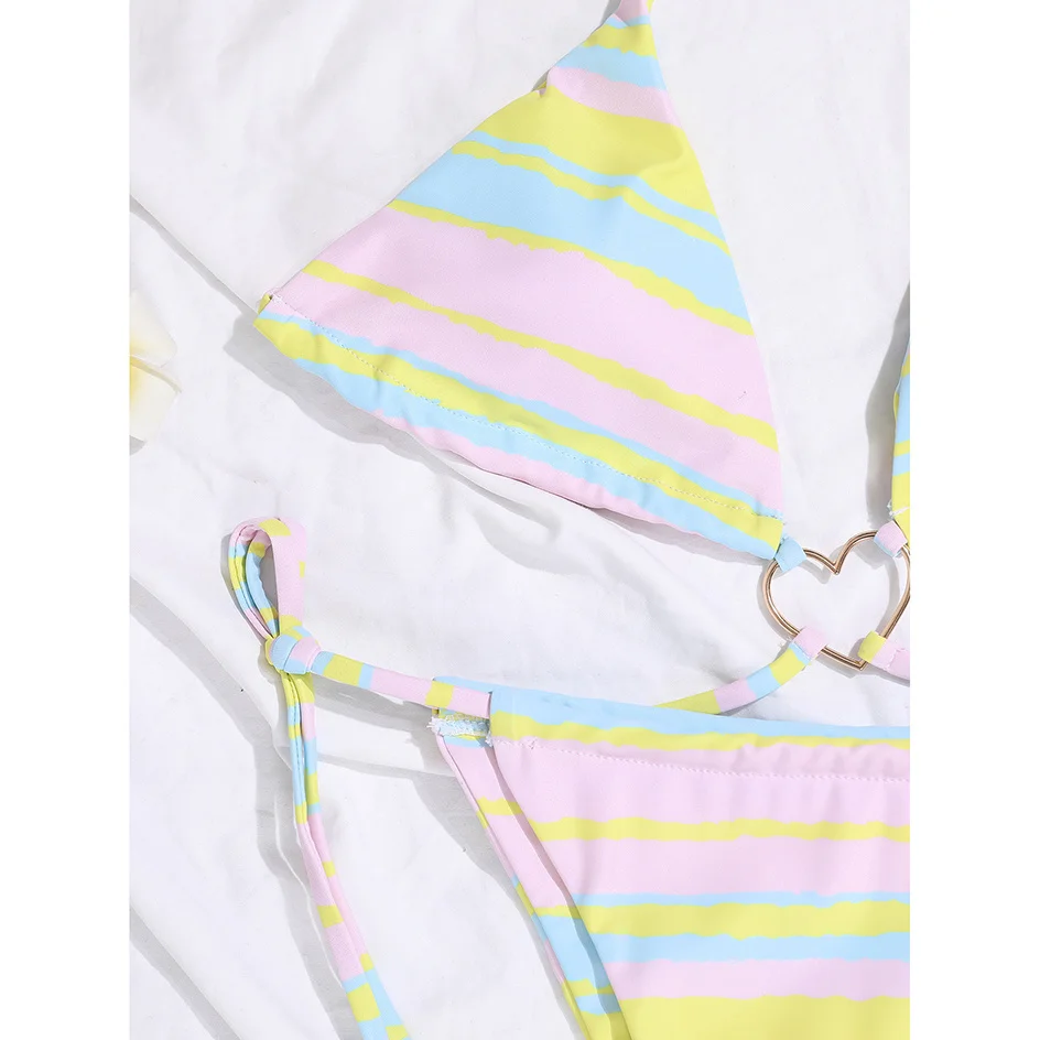

thong bikini 2021 Brazilian swimsuit woman Halter bikini define women's swimsuit summer beach wear