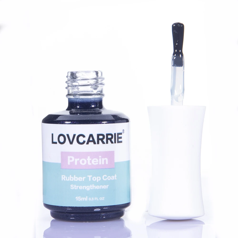 LOVCARRIE новый гель для ногтей резиновое верхнее покрытие 15 мл УФ-гель Блестящий