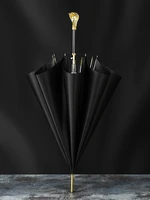 adult umbrella long handle windproof business black chinese umbrella fashion sombrilla playa household merchandises bd50uu
