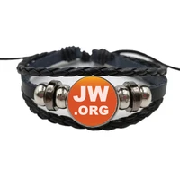 jw org charm leather bracelet no blood bracelet jehovahs witness glass photo cabochon mens and womens bracelet jewelry