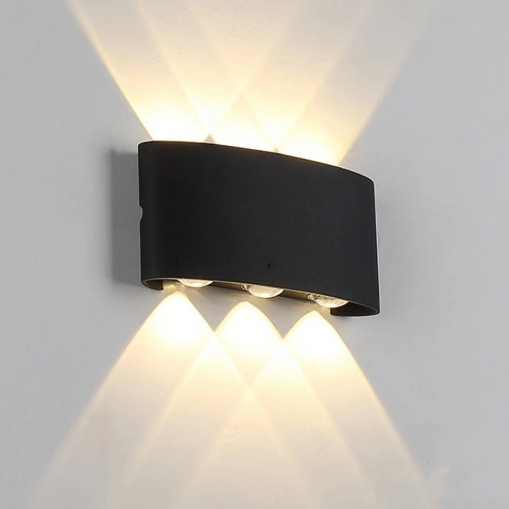 

IP65 светодиодный настенный светильник на открытом воздухе Водонепроницаемый садовый светильник ing алюминий AC86-265 крытого украшения спальни ...