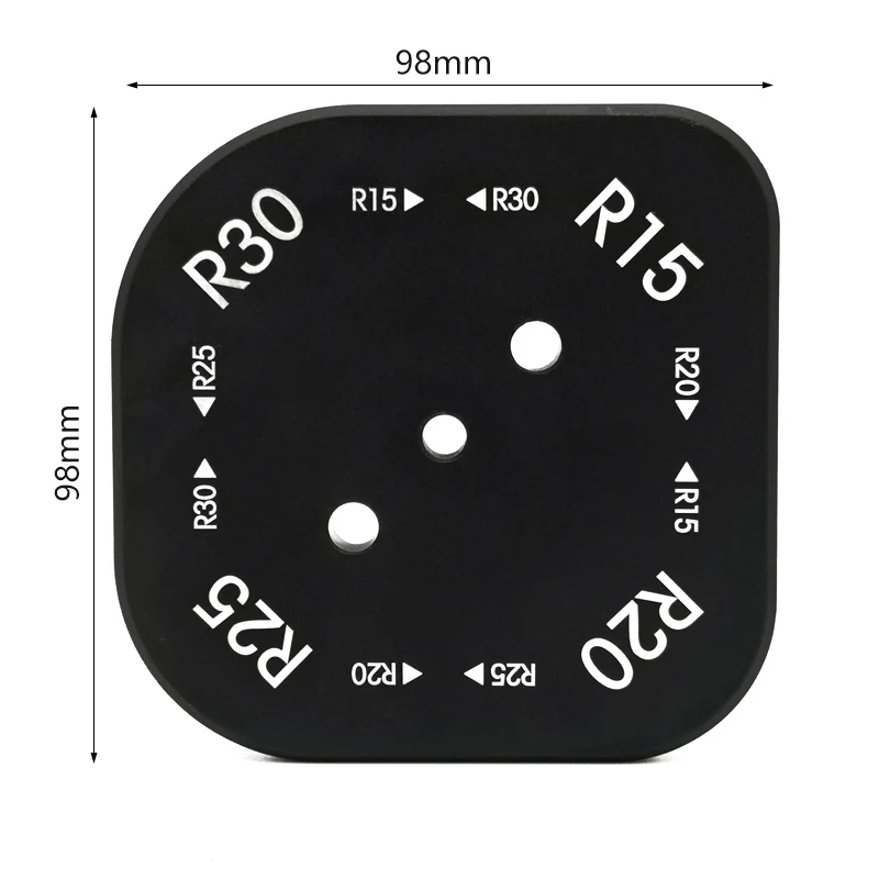 Угловая фаска для фрезерного станка из алюминиевого сплава с радиусом шаблон