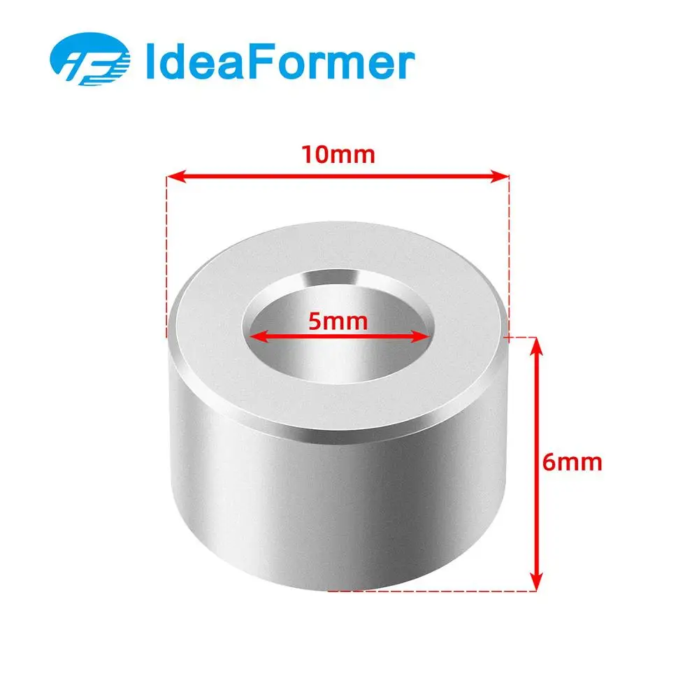 

10pcs Openbuilds Aluminium Spacer V-slot Isolation Column Separate Pillar Bore 5MM Reprap Quarantine 3D Printer Parts