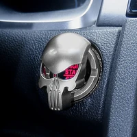 punisher start stop button protective cover trim sticker for mercedes benz w202 w220 w204 w203 w210 w124 w211 w222 x204 amg clk