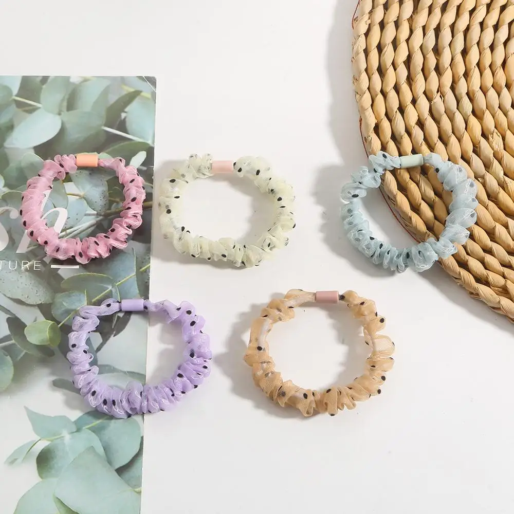 Шелковистые атласные резинки для волос женские эластичные супер фея маленькая