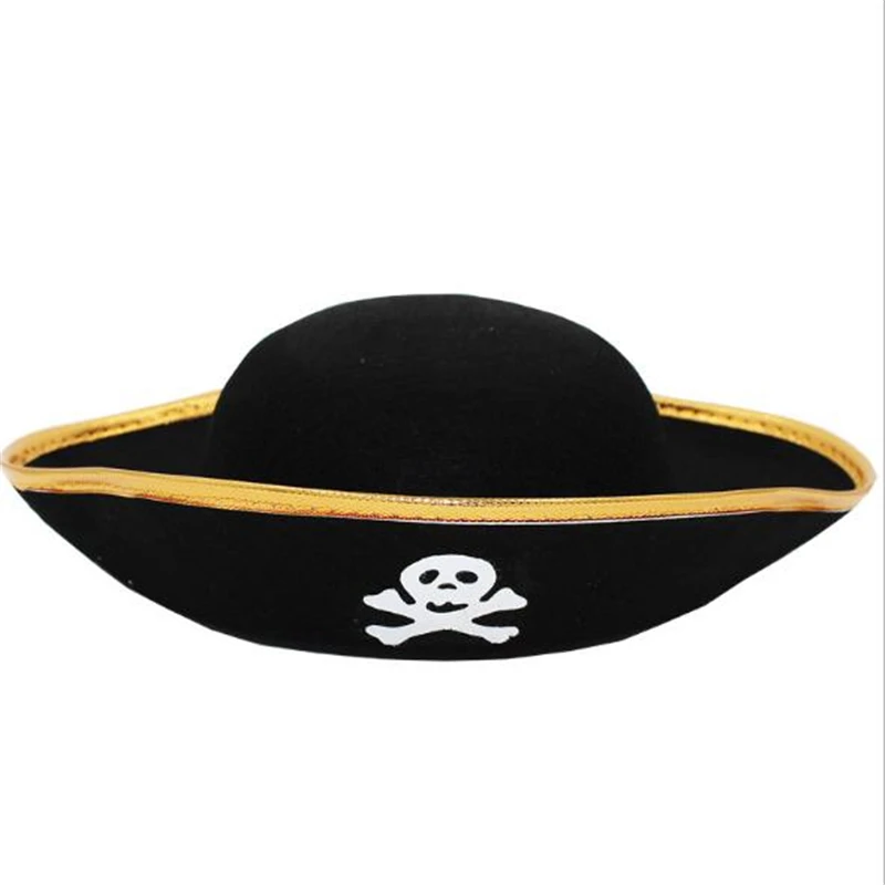 

Halloween Cosplay Costume Big Pirate Skull Captain Hat Pirates of the Caribbean Head Wearing Adult Children's Game Props