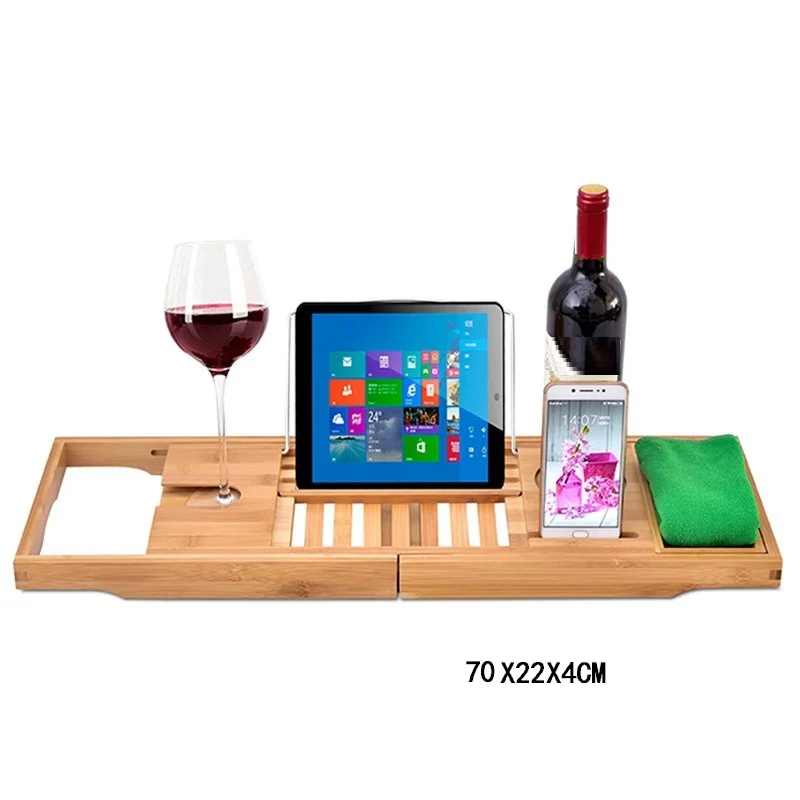 

Tutunma Bar Wine Bathroom for a Book Holder Aufbewahrung Badewanne Tub Tray Accessoires Baignoire Bathtub Accessories Bath Rack