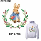 Термоаппликация ZOTOONE для одежды, с изображением животных, украшения для одежды