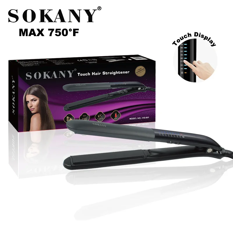 

Splint Straight Hair Professional Hairdressing Sliding Touch Screen Ceramic Bottom Longer Anti-scalding Power Cord