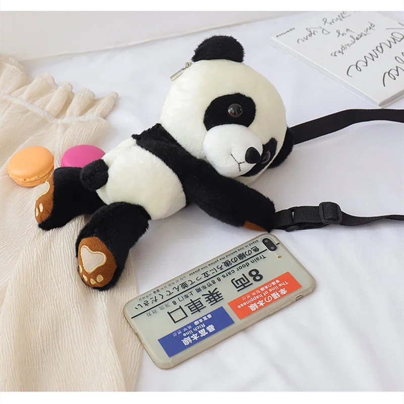 Милая модная сумка на плечо с рисунком панды в Корейском стиле Диагональная