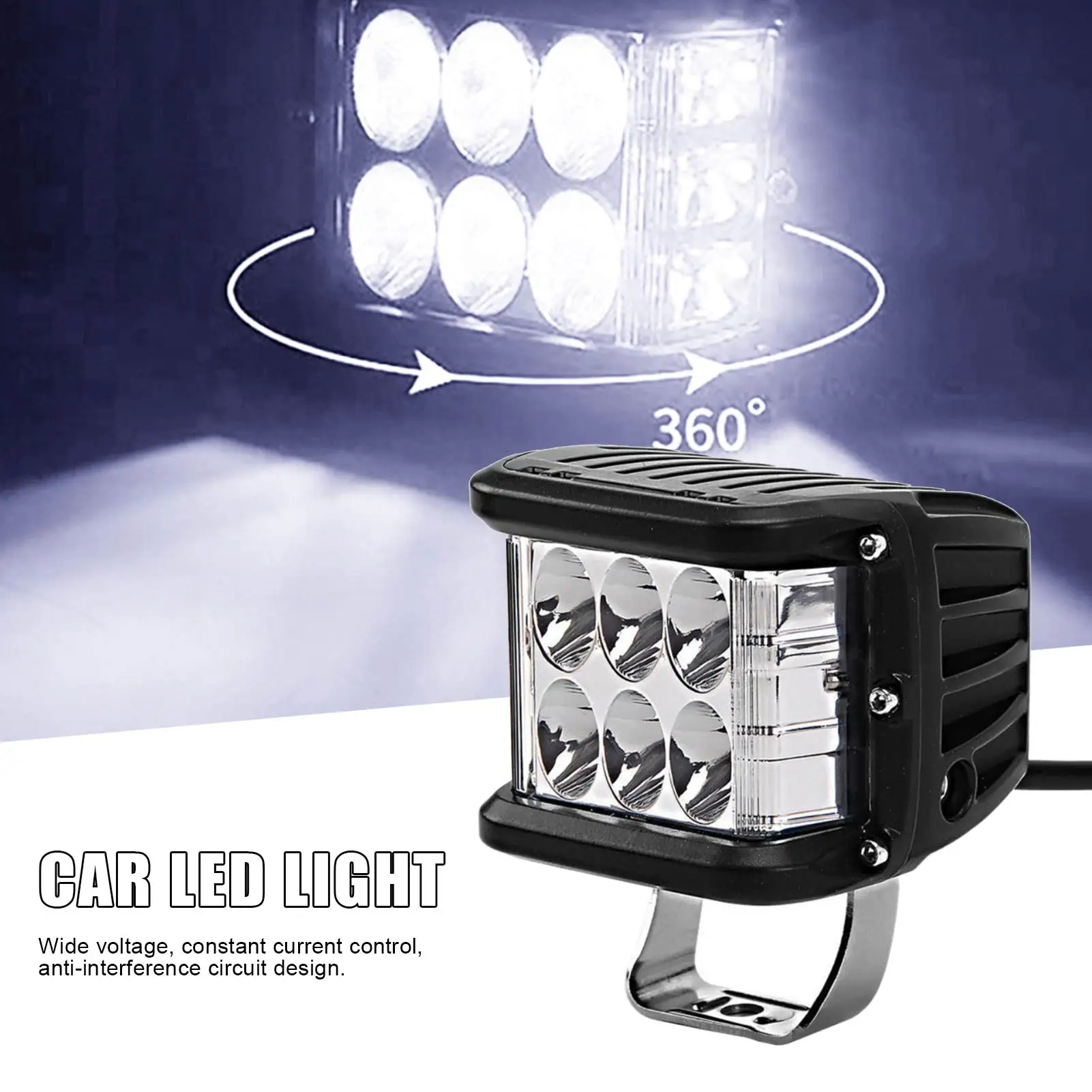 4-дюймовый автомобильный светодиодный фонарь для внедорожника 48 Вт светильник 12