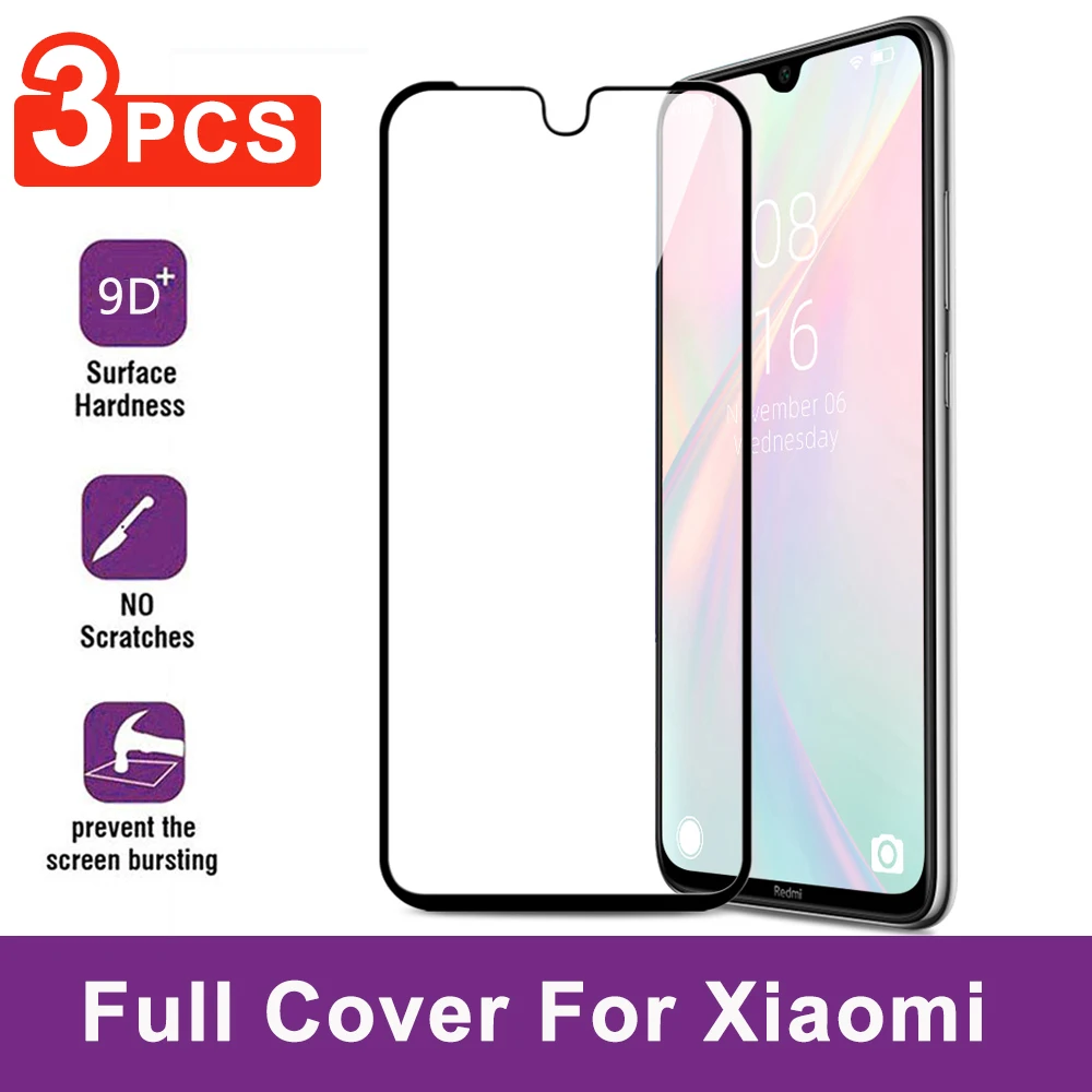 Защита экрана из закаленного стекла для Xiao mi Red Note 8 Pro 5A 4 7A A3 CC9E полное покрытие