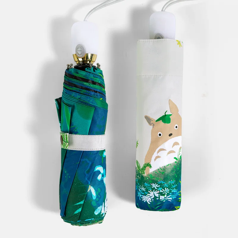 Зонт детский ветрозащитный с длинной ручкой и мультяшным рисунком | Дом сад