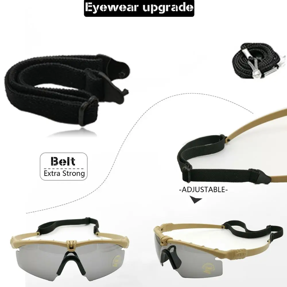 Тактические фотохромные солнцезащитные очки M 3 0 Strike военные TR90 с рамкой