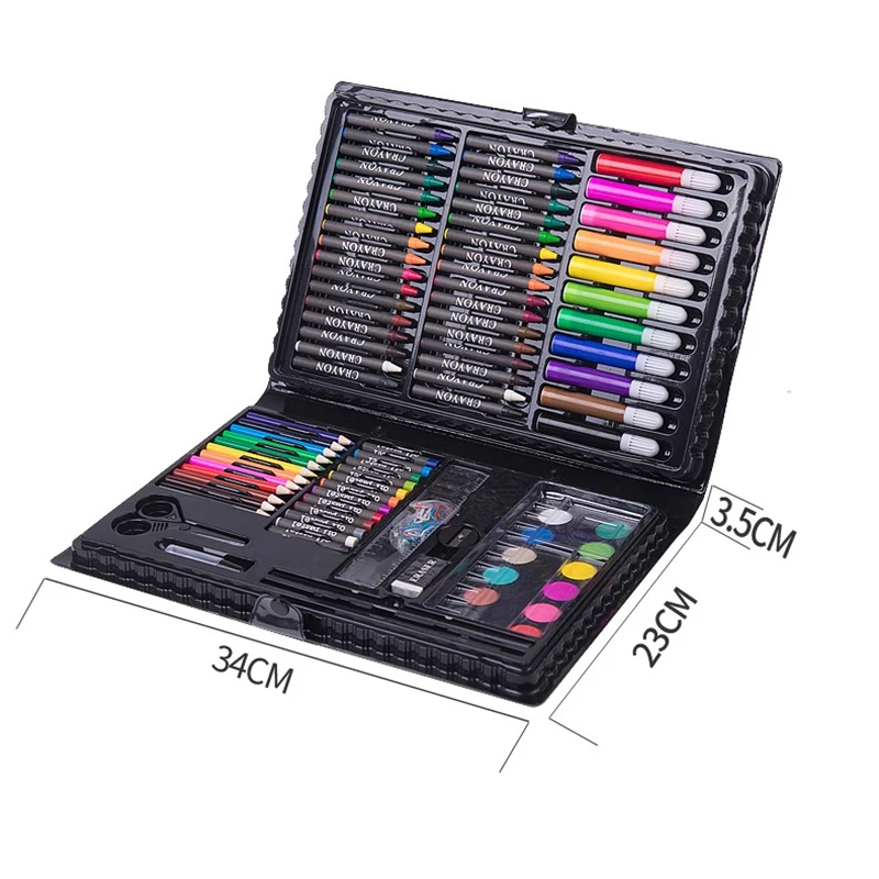 

108Pcs Art Drawing Kit Kids Painting Set Pencils Crayons Oil Pastels Watercolor Pen Supplies Early Education Toys