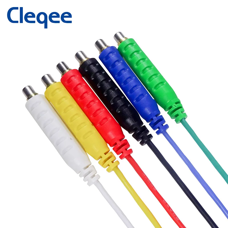 Cleqee 6 шт. набор магнитных силиконовых испытательных проводов HVAC 30 В переменного