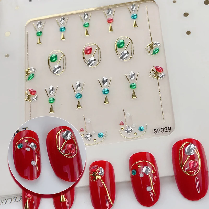 

Бронзирующий узор, наклейки для ногтей, 3D наклейки, самоклеящиеся красочные наклейки для ногтей, инструмент для декора для декоративный для...