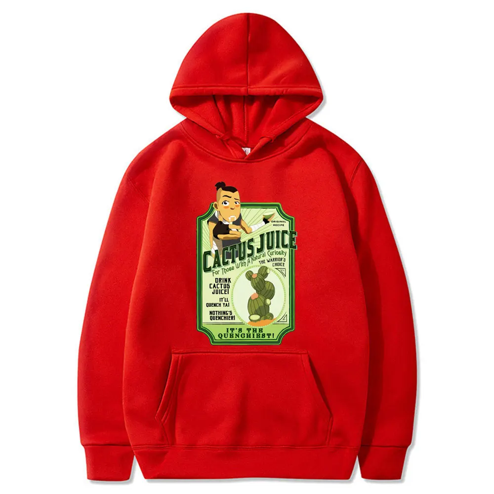 

2021 New The Last Airbender Avatar Drink Cactus Juice Men Hooded Sweatshirt Cotton Vintage Hoodie Hip Hop Long Sleeve Clothes