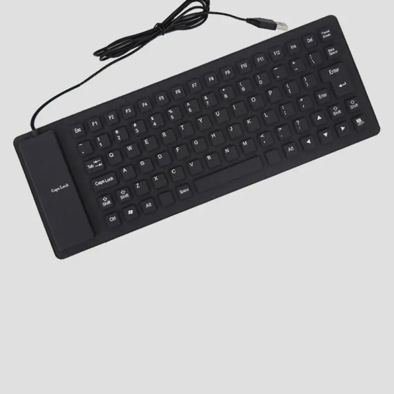 Раздвижная Бесшумная 85 клавиатура и клавиши Складная Водонепроницаемая USB