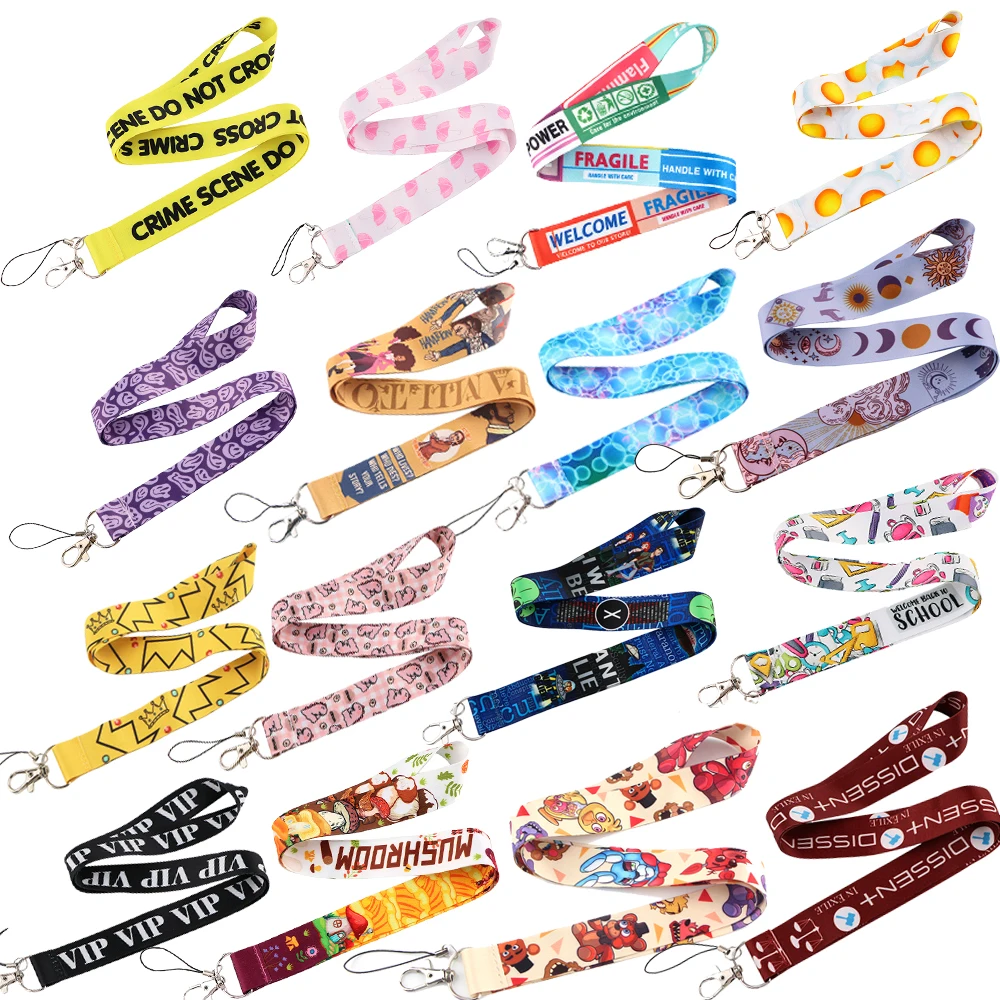 HJ973 Athena мультипликационный персонаж шейный ремешок для ключей ID Card Pass