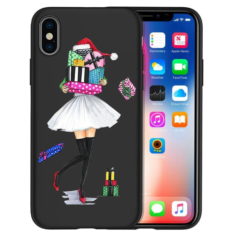 

Fashion Girl Phone Case For iPhone 11 11 Pro Max 5 5S 6 6S 7 8 Plus X XS Max XR for Capa iPhone 8 Case Etui