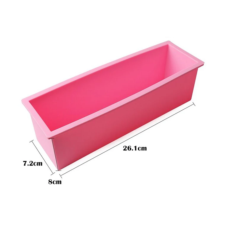 1.2L Silicone Soap Mold 3D Rectangular Fondant Cake Bread Chocolate Christmas Baking Tool | Дом и сад