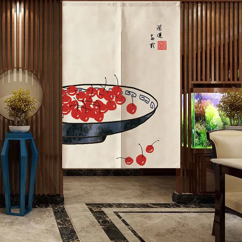 Новая китайская дверная занавеска с ландшафтом разделительная для кухни