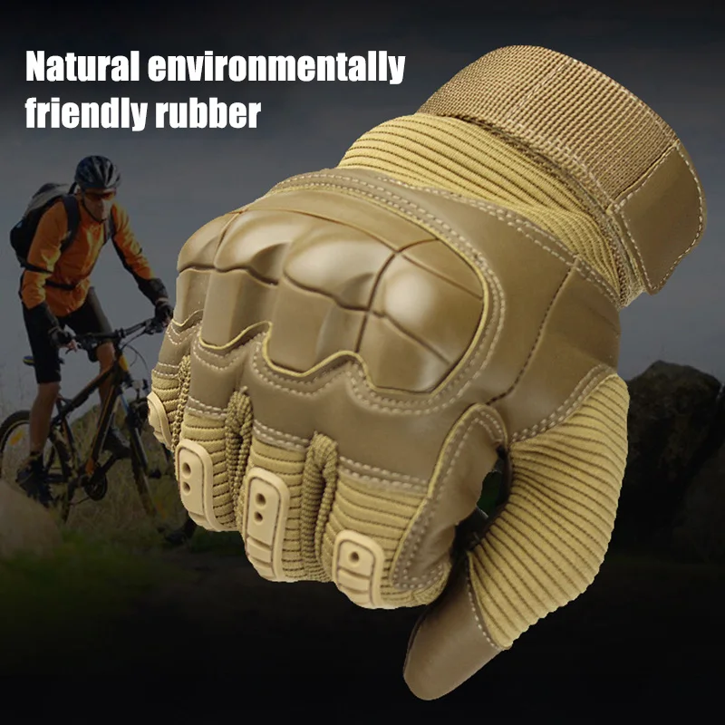 Touch Screen Hard Knuckle Tactical Glove Army Military Combat Airsoft Outdoor Paintball Shooting Hunting Full Finger Men | Спорт и