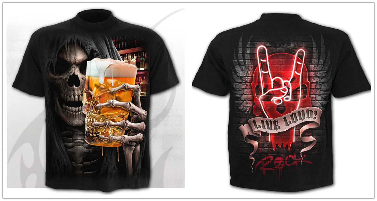 

2021 new best-selling 3D skull men's T-shirt, which one do you like The most handsome boy in the world