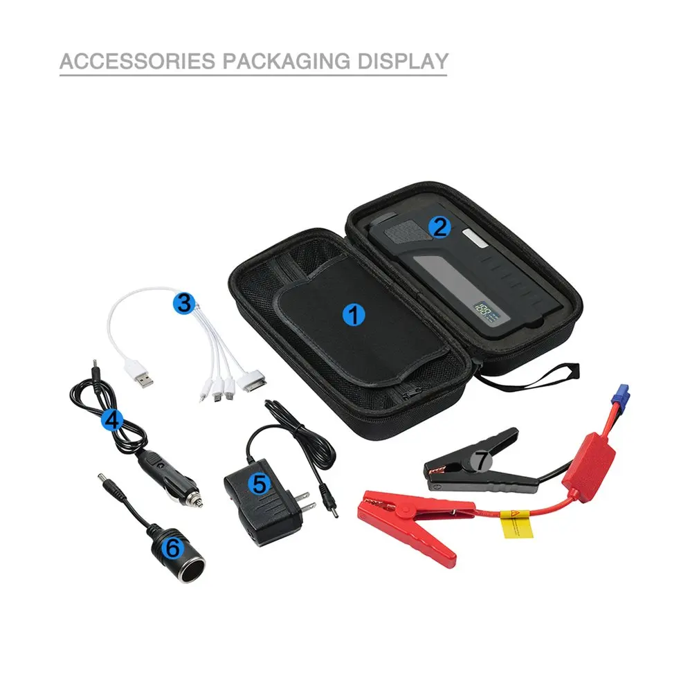 

TC85 High Power Multi-Function Car Jumper Starter Emergency 12V Car Charger For Battery Booster Buster Auto Starting Device