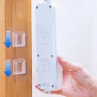 1 шт. многофункциональные водонепроницаемые однорядныедвухрядные настенные крючки-вешалки двухсторонние клейкие ABSPS пряжки на присоске