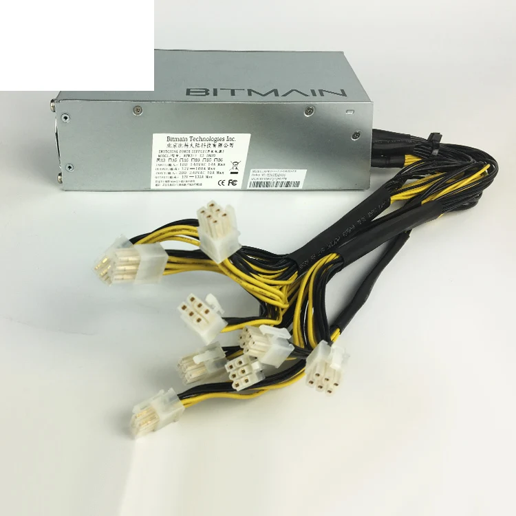 2019 новый блок питания для майнинга 2200 Вт серверной минеральной машины L3 S7 S9 T9 E9 6PIN