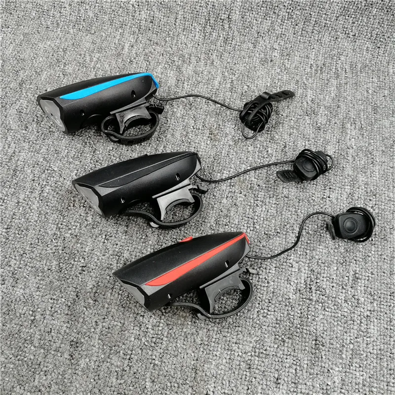 

Bicycle Light Riding 7588 Horn Flashlight USB Charging All Black