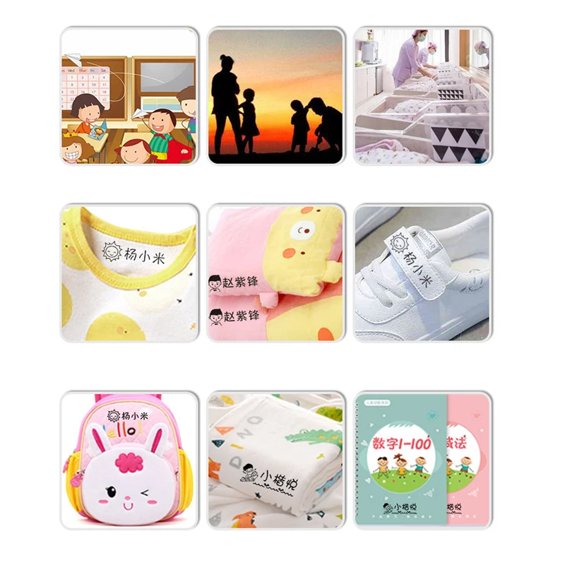 New Customized Name Stamp Waterproof Toy Baby Student Clothes Chapter Wash not Faded Children's Seal Customized Stamp Gifts