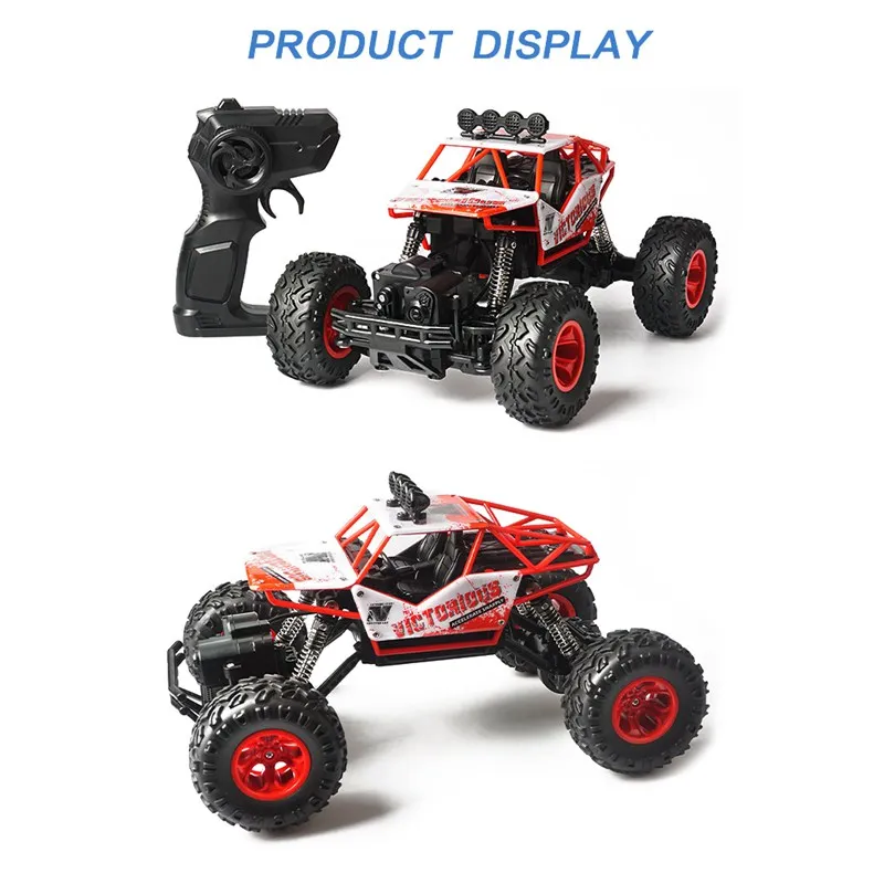 1: 16 RC Автомобиль 2 4G 4CH 4WD Рок Гусеничный 4x4 вождение автомобиля двойной двигатель
