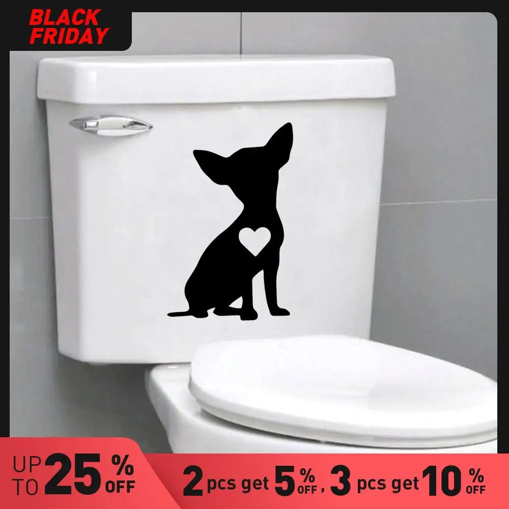 Современная Наклейка на стену с изображением собаки наклейка из ПВХ съемная